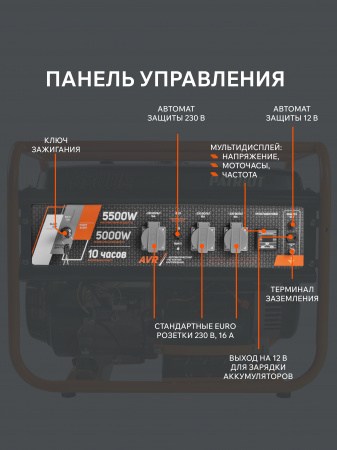 Бензиновый генератор PATRIOT GRS 6500 E